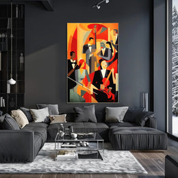 Abstract Jazz Ensemble Poster PosterGoat