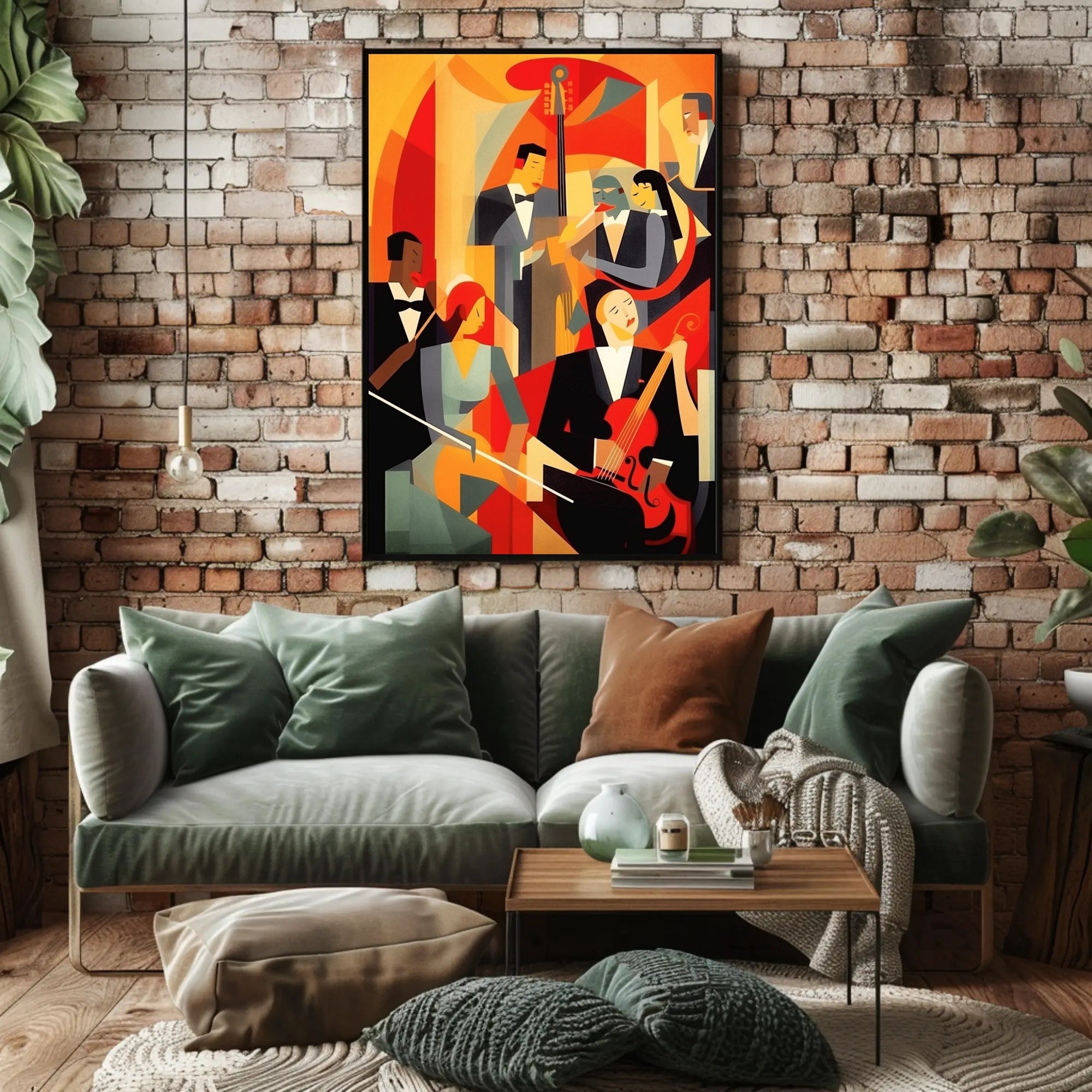 Abstract Jazz Ensemble Poster PosterGoat