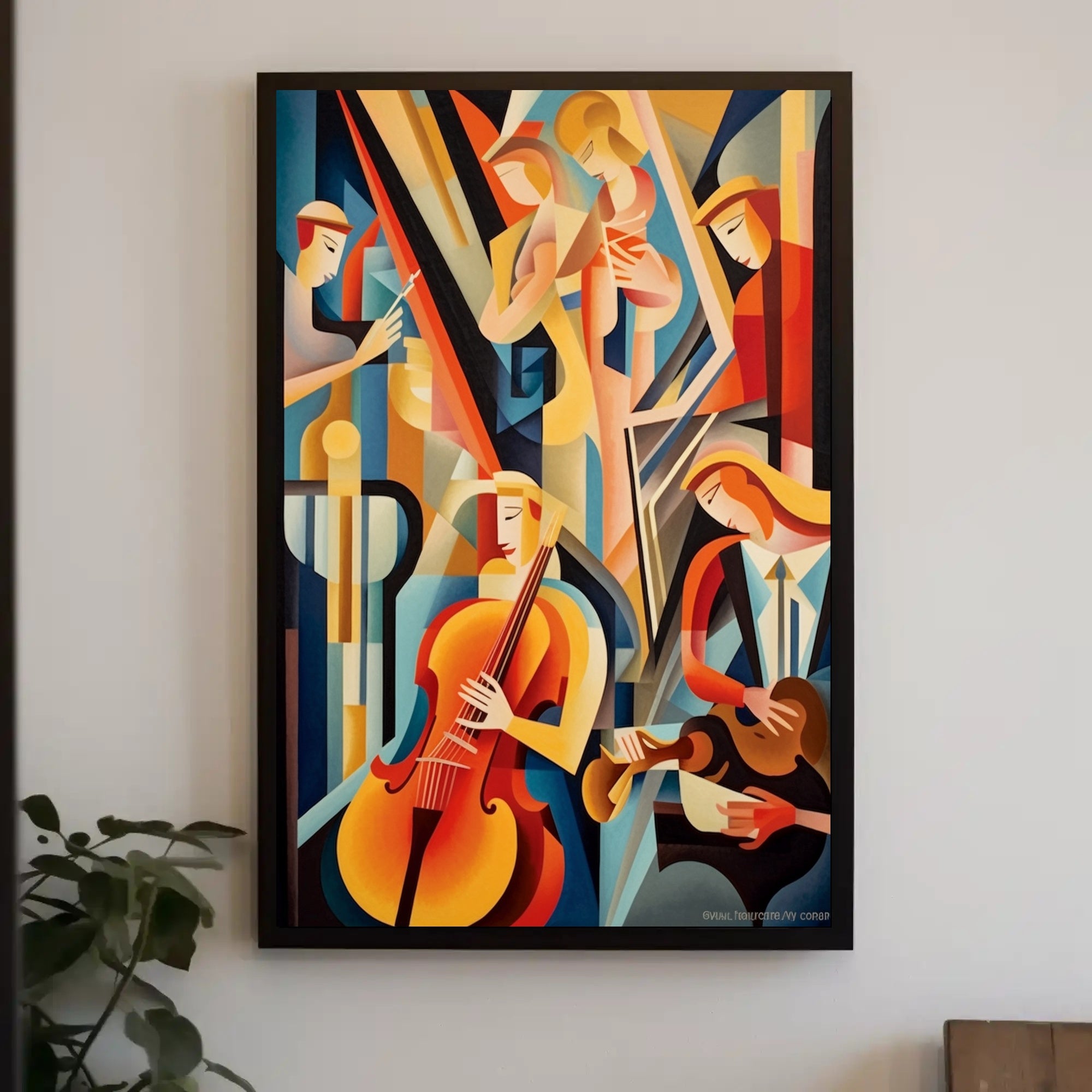 Abstract Musical Ensemble Poster PosterGoat
