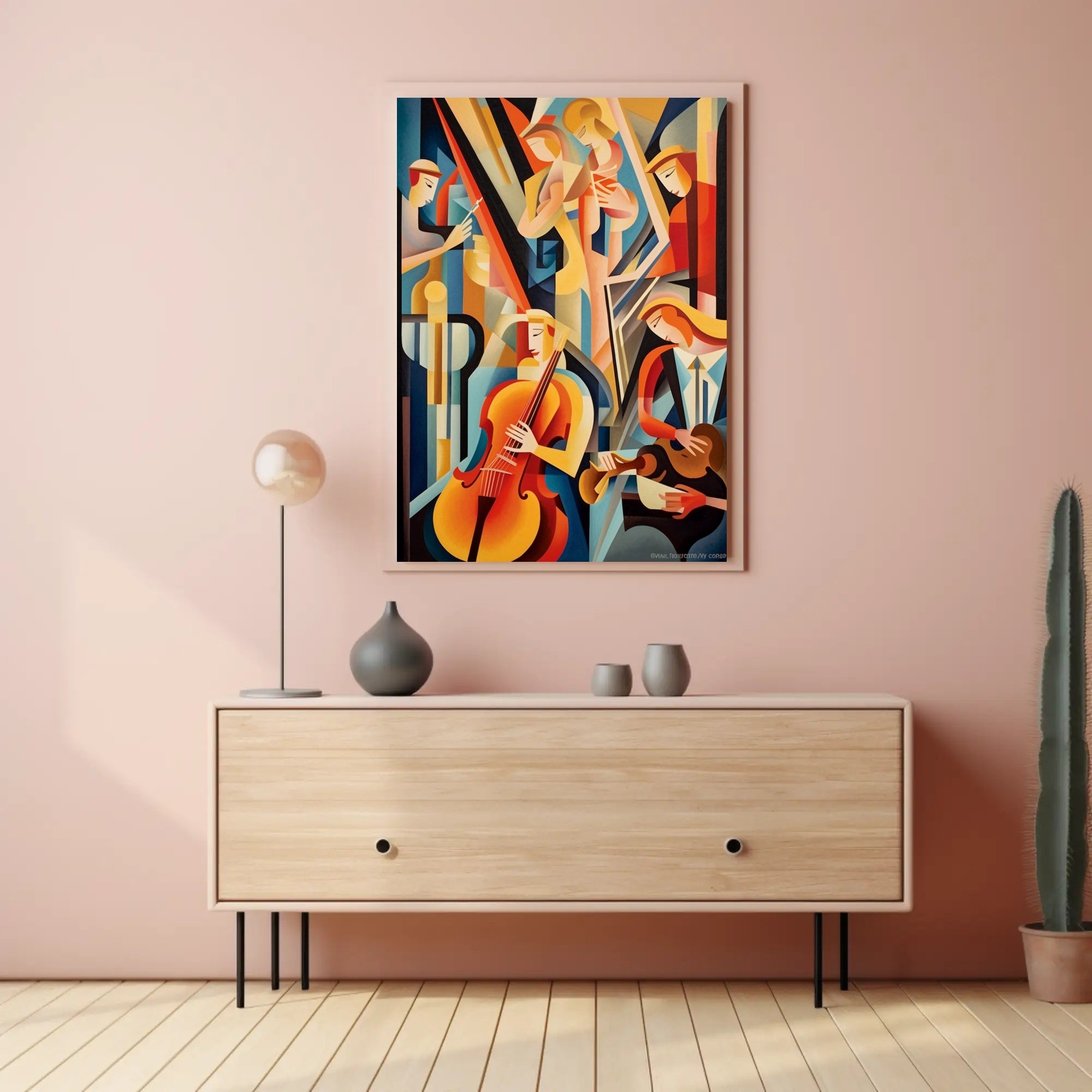 Abstract Musical Ensemble Poster PosterGoat