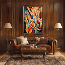 Abstract Musical Ensemble Poster PosterGoat