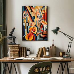Abstract Musical Ensemble Poster PosterGoat
