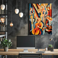 Abstract Musical Ensemble Poster PosterGoat
