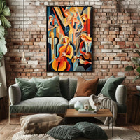 Abstract Musical Ensemble Poster PosterGoat
