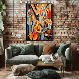 Abstract Musical Ensemble Poster PosterGoat