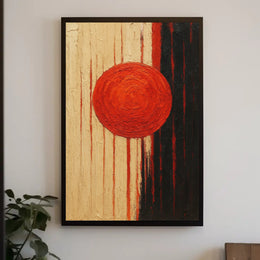 Abstract Red Circle Art Print for Contemporary Poster Lovers PosterGoat