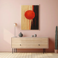 Abstract Red Circle Art Print for Contemporary Poster Lovers PosterGoat
