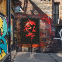 Abstract Skull Art Poster: Modern, Dramatic, and Intense Design PosterGoat