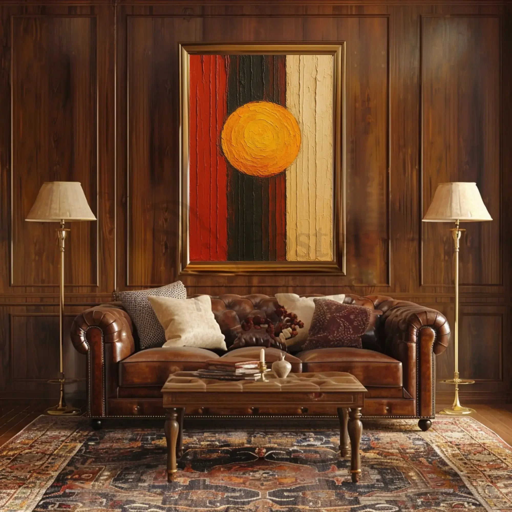 Abstract Solar Harmony Wall Art Poster - Abstract, Artistic, or Pop Culture Poster PosterGoat