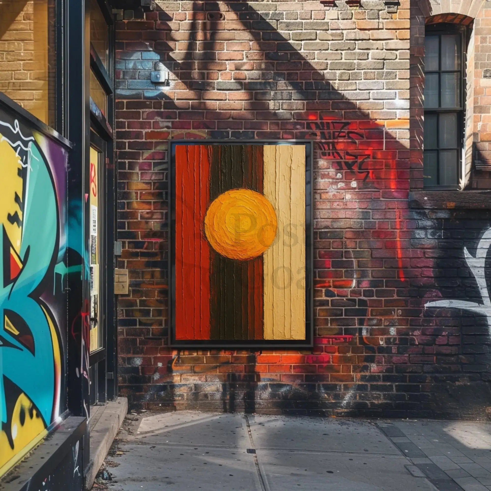 Abstract Solar Harmony Wall Art Poster - Abstract, Artistic, or Pop Culture Poster PosterGoat