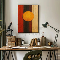 Abstract Solar Harmony Wall Art Poster - Abstract, Artistic, or Pop Culture Poster PosterGoat