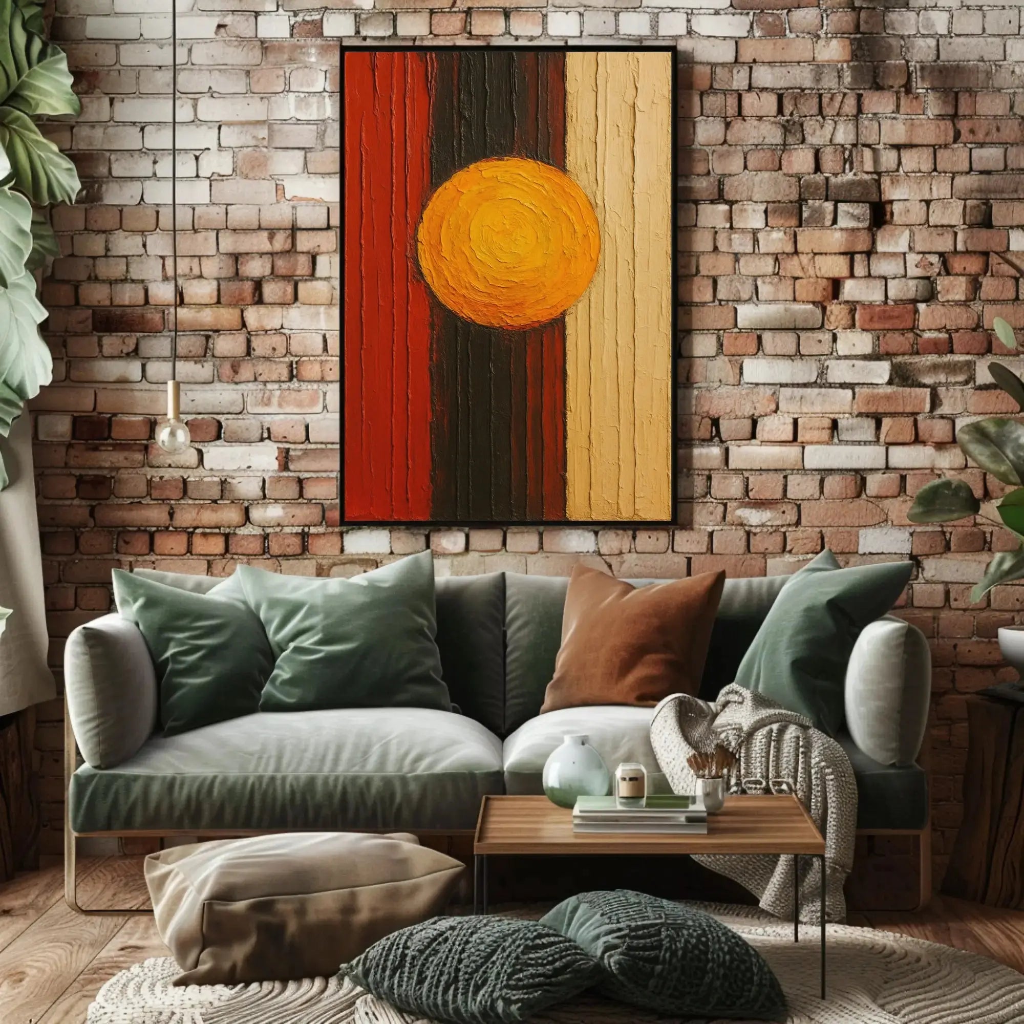 Abstract Solar Harmony Wall Art Poster - Abstract, Artistic, or Pop Culture Poster PosterGoat