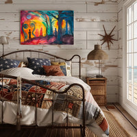 Abstract Surreal Scene: Enigmatic Artistic Poster PosterGoat