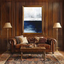 Abstract Tranquil Seascape: Modern Artistic Poster PosterGoat