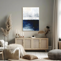 Abstract Tranquil Seascape: Modern Artistic Poster PosterGoat