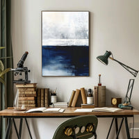 Abstract Tranquil Seascape: Modern Artistic Poster PosterGoat