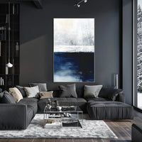 Abstract Tranquil Seascape: Modern Artistic Poster PosterGoat