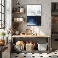Abstract Tranquil Seascape: Modern Artistic Poster PosterGoat