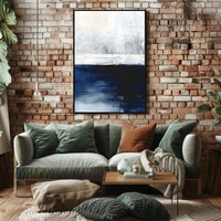 Abstract Tranquil Seascape: Modern Artistic Poster PosterGoat