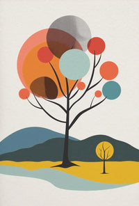 Abstract Trees Modern Art Print Poster PosterGoat