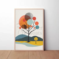 Abstract Trees Modern Art Print Poster PosterGoat