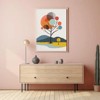 Abstract Trees Modern Art Print Poster PosterGoat