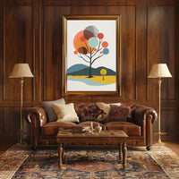 Abstract Trees Modern Art Print Poster PosterGoat