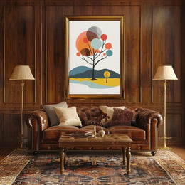 Abstract Trees Modern Art Print Poster PosterGoat