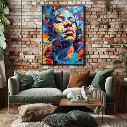 Abstract Vibrant Expression in Modern Artistic Poster PosterGoat