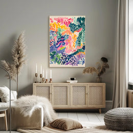 Abstract Vibrant Expressionism Art Print for Artistic, Pop Culture Poster PosterGoat