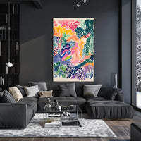 Abstract Vibrant Expressionism Art Print for Artistic, Pop Culture Poster PosterGoat