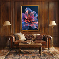 Abstract Vibrant Flower Design - Artistic Poster PosterGoat