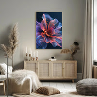 Abstract Vibrant Flower Design - Artistic Poster PosterGoat