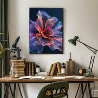 Abstract Vibrant Flower Design - Artistic Poster PosterGoat