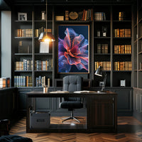 Abstract Vibrant Flower Design - Artistic Poster PosterGoat