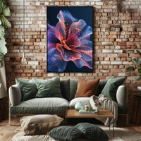 Abstract Vibrant Flower Design - Artistic Poster PosterGoat