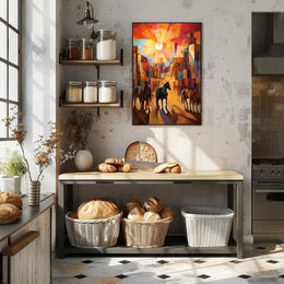 Abstract Western Sunscape Poster PosterGoat