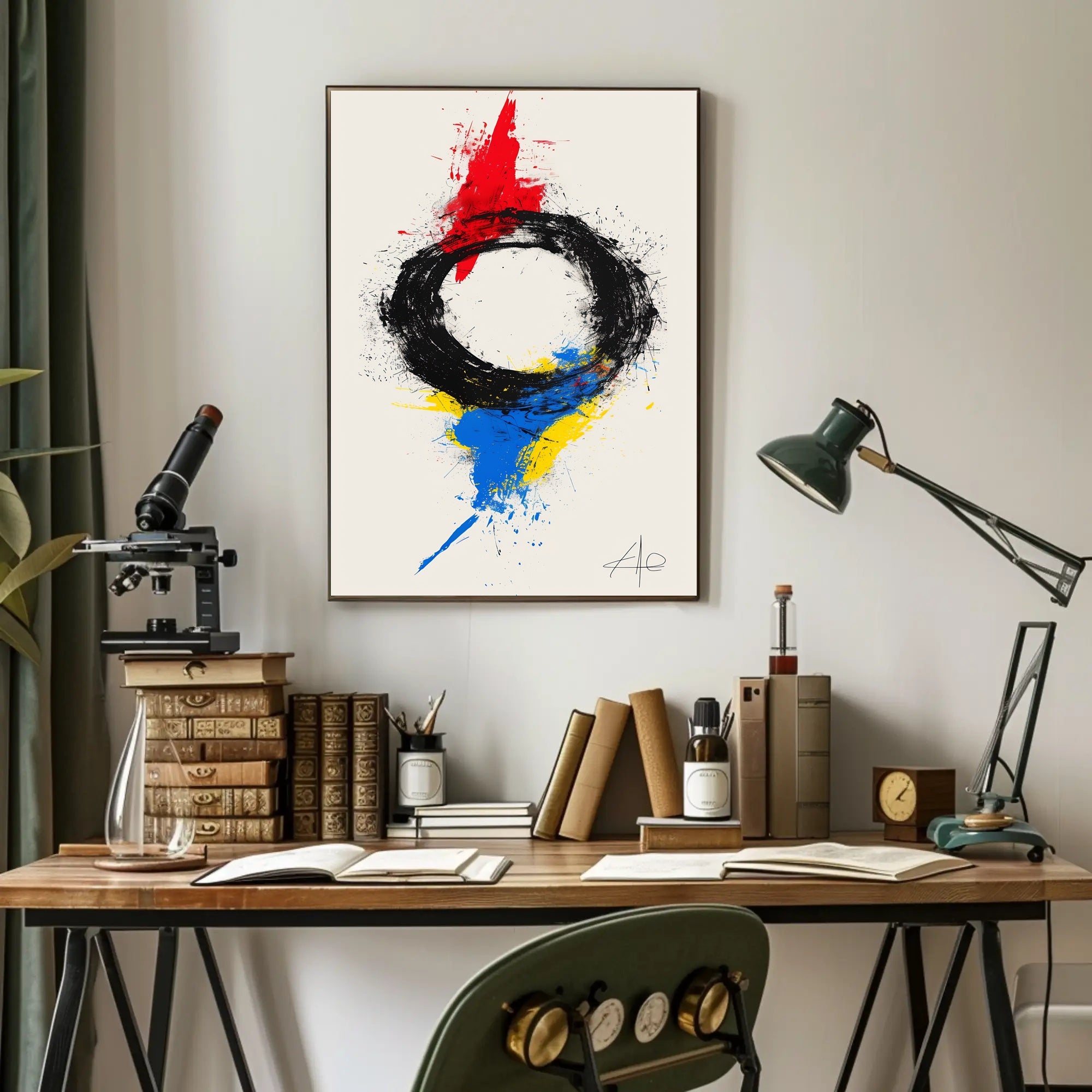 Abstract Zen Energy Art Print: Artistic Poster PosterGoat