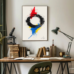 Abstract Zen Energy Art Print: Artistic Poster PosterGoat