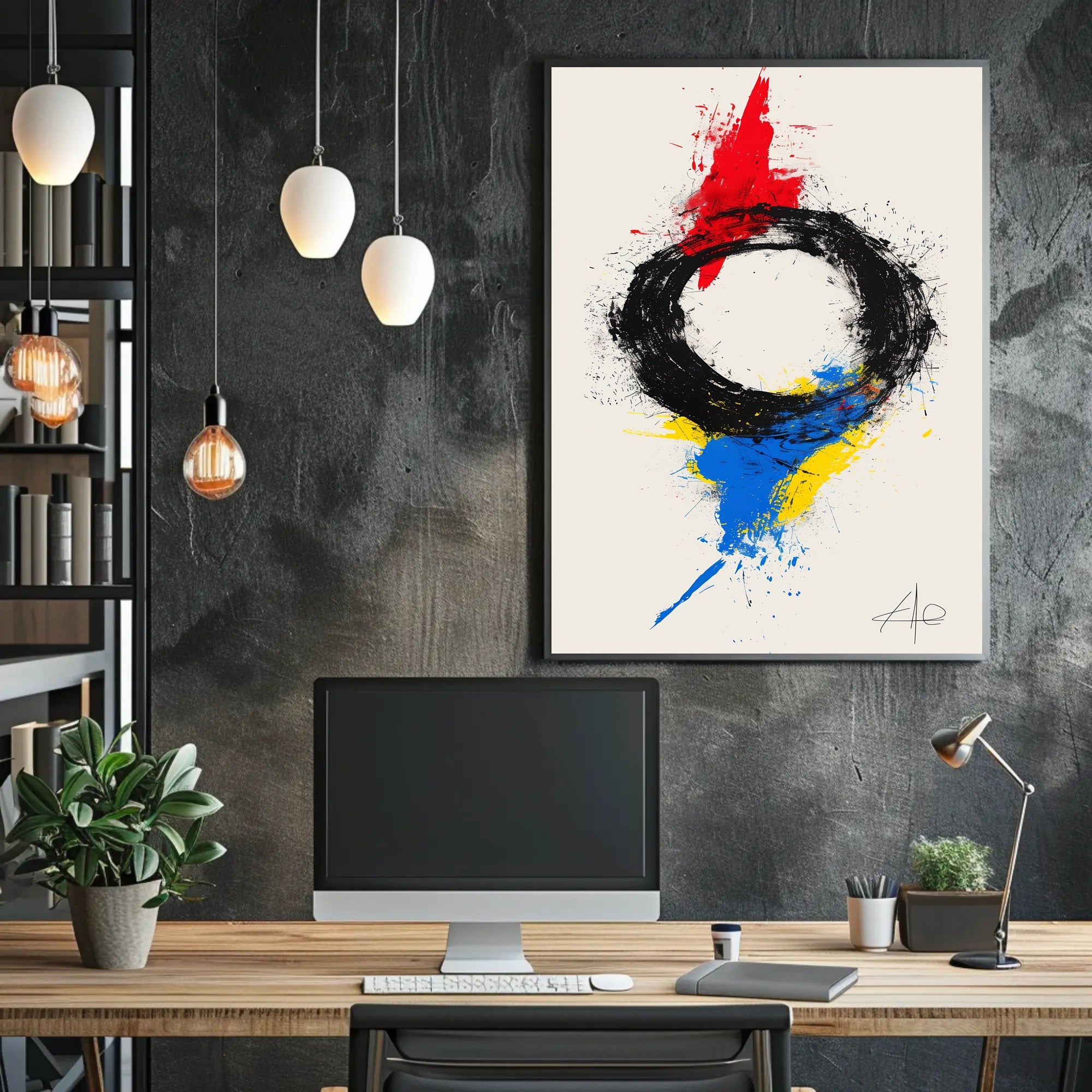 Abstract Zen Energy Art Print: Artistic Poster PosterGoat