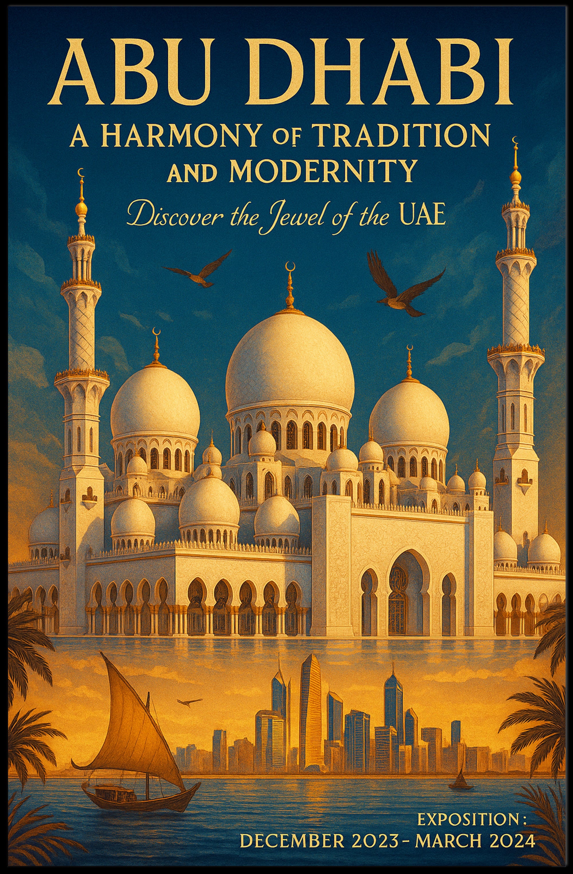 Abu Dhabi A Harmony Of Tradition And Poster PosterGoat