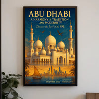 Abu Dhabi A Harmony Of Tradition And Poster PosterGoat