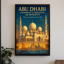 Abu Dhabi A Harmony Of Tradition And Poster PosterGoat
