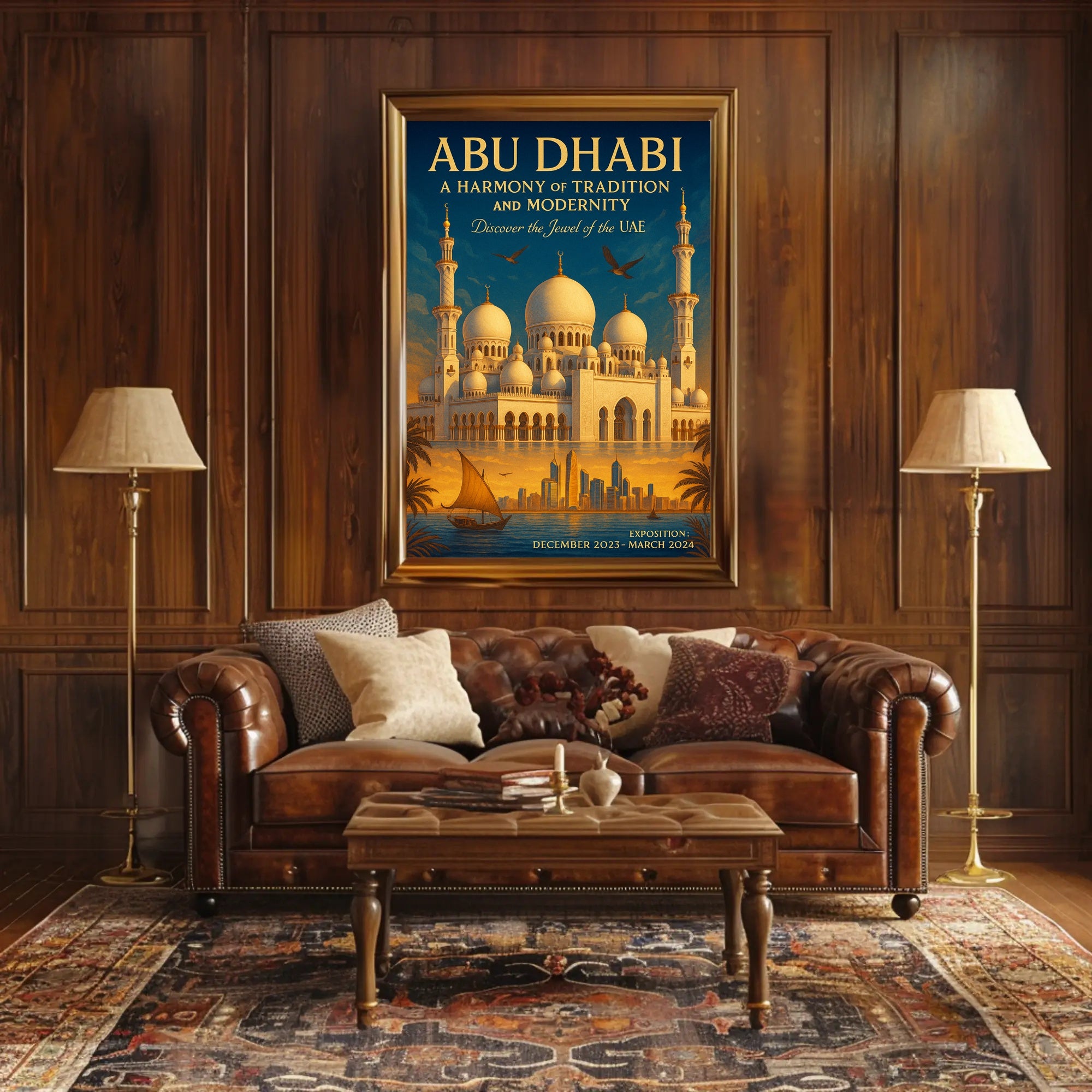 Abu Dhabi A Harmony Of Tradition And Poster PosterGoat