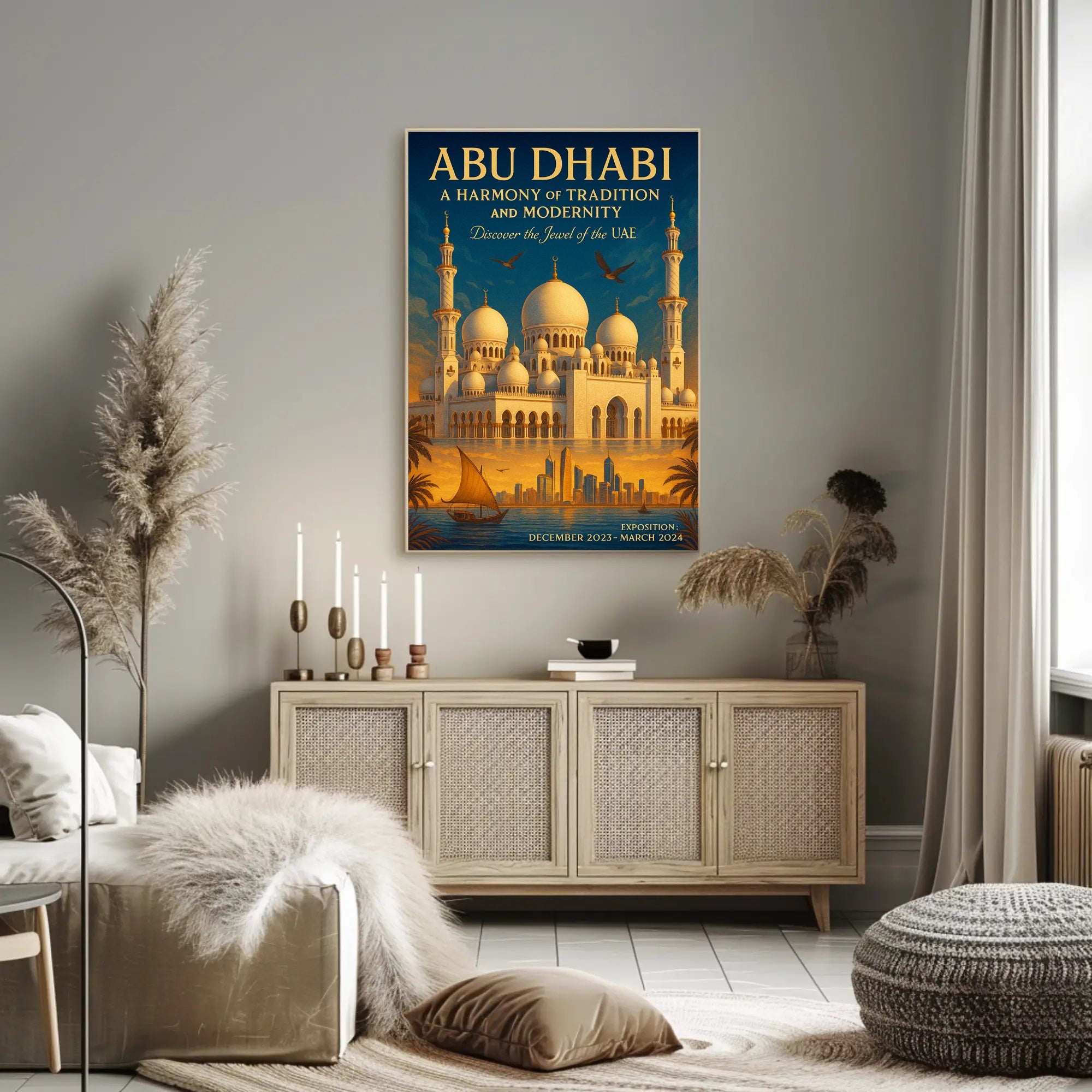 Abu Dhabi A Harmony Of Tradition And Poster PosterGoat