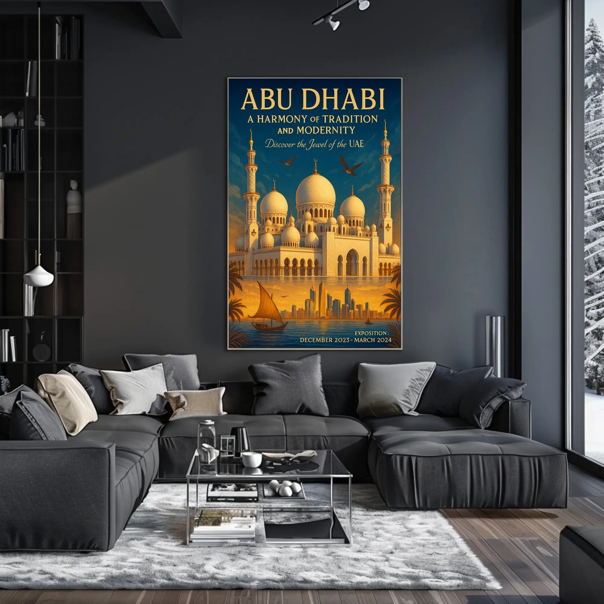 Abu Dhabi A Harmony Of Tradition And Poster PosterGoat