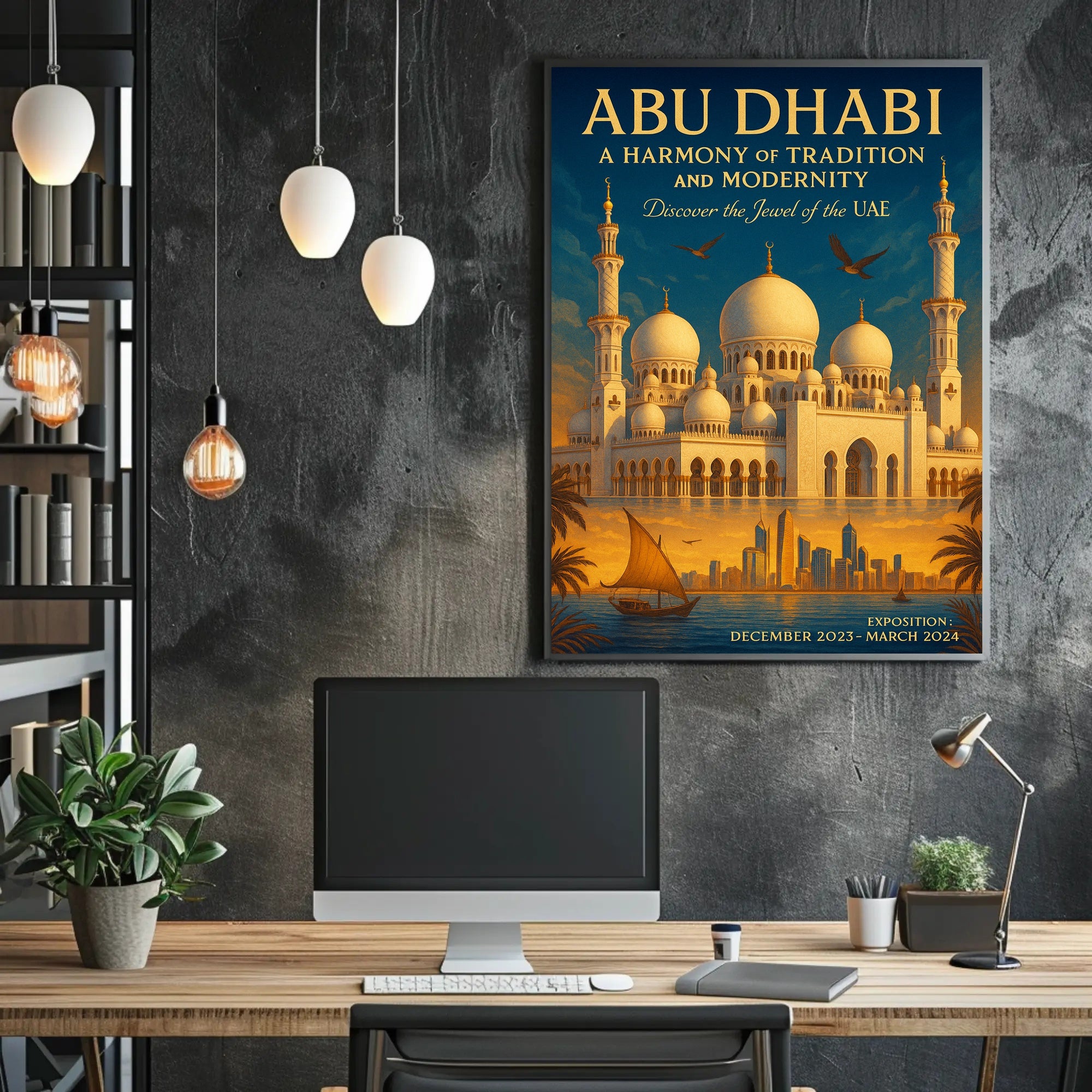 Abu Dhabi A Harmony Of Tradition And Poster PosterGoat