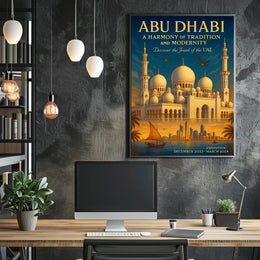 Abu Dhabi A Harmony Of Tradition And Poster PosterGoat