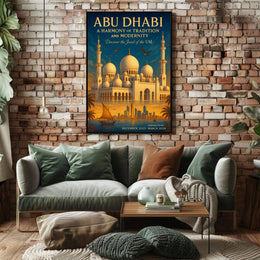 Abu Dhabi A Harmony Of Tradition And Poster PosterGoat