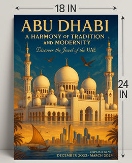 Abu Dhabi A Harmony Of Tradition And Poster PosterGoat